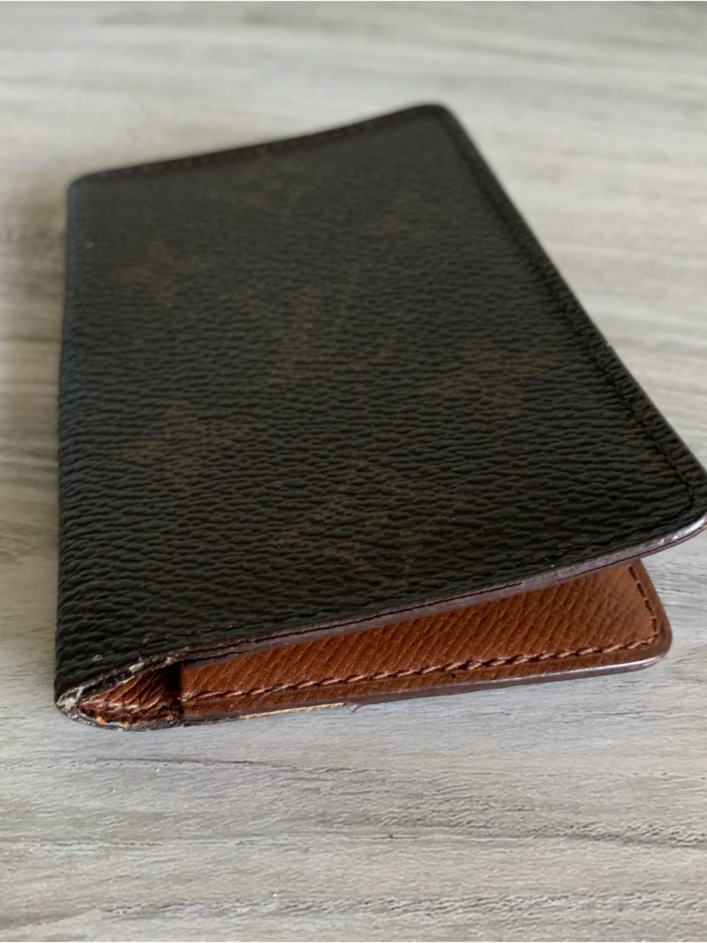 Vintage Compact Louis Vuitton card holder in dark brown monogram canvas. - Picture 6 of 12